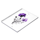Carnet Fleurs d'aquarelle Abstraites (Côté gauche)