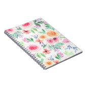 Carnet Fleurs d'aquarelle et feuilles (Côté Droit)