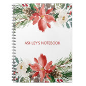 Carnet Fleurs D'Aquarelle Et Pinecone (Devant)