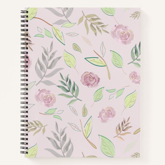 Carnet Fleurs d'aquarelle festive 3 (Devant)