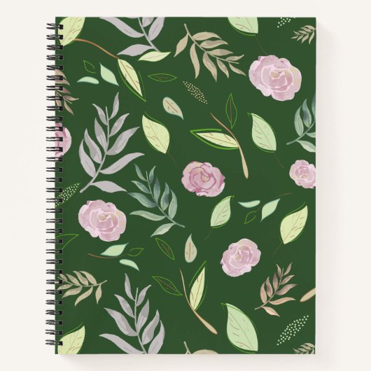 Carnet Fleurs d'aquarelle festive 8 (Devant)