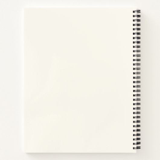 Carnet Fleurs d'aquarelle rose et bleu (Dos)