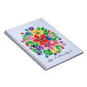 Carnet Fleurs d'arc-en-ciel d'aquarelle (Côté Droit)