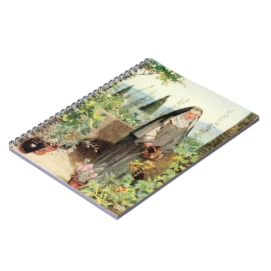 Carnet Fleurs d'arrosage St Clare d'Assisi (M 065) (Côté gauche)