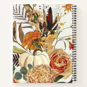Carnet Fleurs d'automne, herbes et champignons. (Dos)