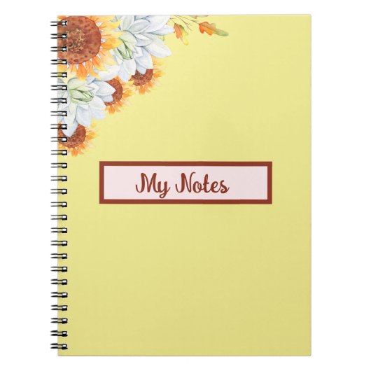 Carnet Fleurs d'automne inspirent l'école (Devant)