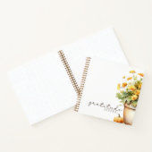 Carnet Fleurs d'automne "Journal de Gratitude" (Intérieur)