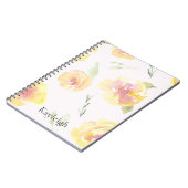 Carnet Fleurs de baume de citron jaune (Côté gauche)