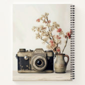 Carnet Fleurs de caméra rétro (Dos)