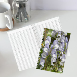 Carnet Fleurs de capucine moine violettes Floral