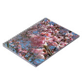 Carnet Fleurs de cerisier et fleurs de printemps roses d' (Côté gauche)