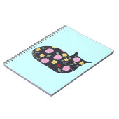 Carnet Fleurs de chats noirs Les chats Plante peuvent man (Côté gauche)