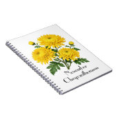 Carnet Fleurs de chrysanthème de novembre (Côté Droit)