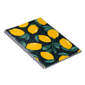 Carnet Fleurs de citrons, Texture d'été Vintage. (Côté Droit)