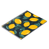 Carnet Fleurs de citrons, Texture d'été Vintage. (Côté gauche)