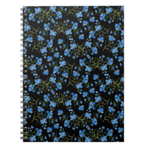 Carnet Fleurs de Cosmos Bleu