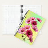 Carnet Fleurs de Cosmos Rose-23456 (À l'intérieur)