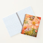 Carnet Fleurs de coucher de soleil avec papillons (Intérieur)