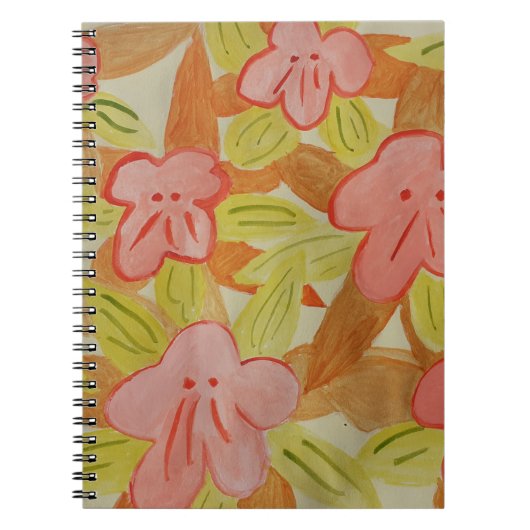 Carnet Fleurs de couleur automne (Devant)