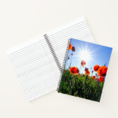 Carnet Fleurs de crapets rouges sauvages (Intérieur)