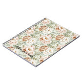 Carnet Fleurs de crème de cacao rose (Côté gauche)