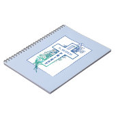 Carnet Fleurs de croix de prêtre personnalisées (Côté gauche)