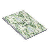 Carnet Fleurs de Delphinium blanc lavande (Côté Droit)