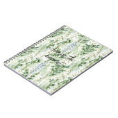 Carnet Fleurs de Delphinium blanc lavande (Côté gauche)