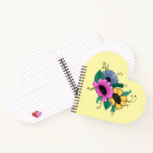 Carnet Fleurs de dessin colorées (Intérieur)