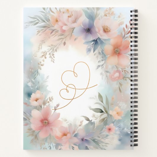 Carnet Fleurs de douche de mariée (Dos)