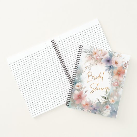 Carnet Fleurs de douche de mariée (Intérieur)