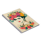 Carnet Fleurs de femme vintage (Côté Droit)