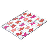 Carnet Fleurs de fête et Pois (Côté gauche)
