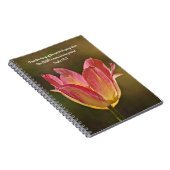 Carnet Fleurs de foi Tulipe Coucher de soleil Louange pri (Côté Droit)