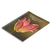 Carnet Fleurs de foi Tulipe Coucher de soleil Louange pri (Côté gauche)