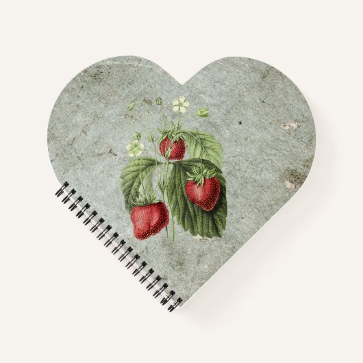 Carnet Fleurs de fraises et fruits (Devant)
