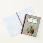 Carnet Fleurs de fraises et fruits Comp personnalisé (Intérieur)