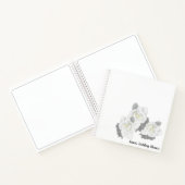 Carnet Fleurs de Gardenia blanches sur blanc (Intérieur)