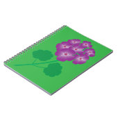 Carnet Fleurs de géranium (Côté gauche)