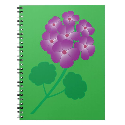 Carnet Fleurs de géranium (Devant)