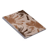 Carnet Fleurs de Gerbera Brown Terre (Côté Droit)