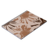 Carnet Fleurs de Gerbera Brown Terre (Côté gauche)