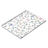 Carnet Fleurs de gribouillis d'aquarelle printanière (Côté gauche)