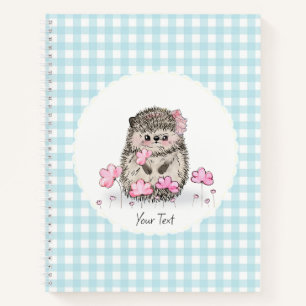 Carnet Fleurs de haies mignonnes Motif bleu