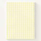 Carnet Fleurs de hérisson mignonnes Motif jaune (Dos)