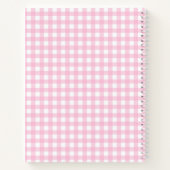 Carnet Fleurs de hérisson mignonnes Motif rose (Dos)