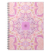 Carnet Fleurs de jardin rétro en rose (Devant)