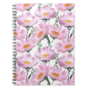 Carnet Fleurs De Jardin Roses : Dessiné À La Main Sans Co