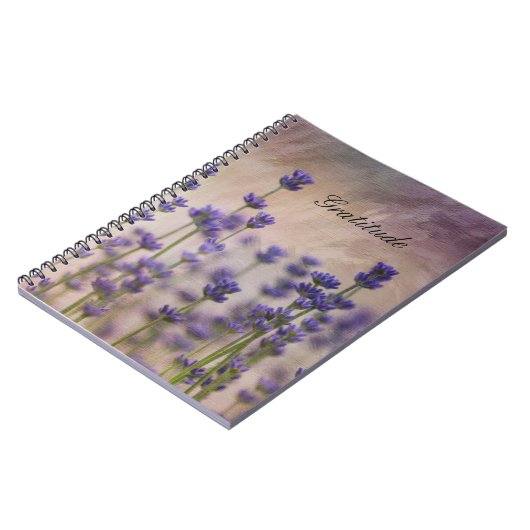 Carnet Fleurs de lavande de gratitude (Côté gauche)