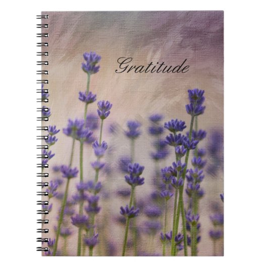 Carnet Fleurs de lavande de gratitude (Devant)